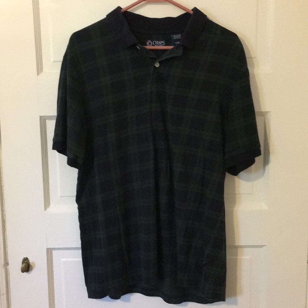 Chaps by Ralph Lauren plaid polo size L